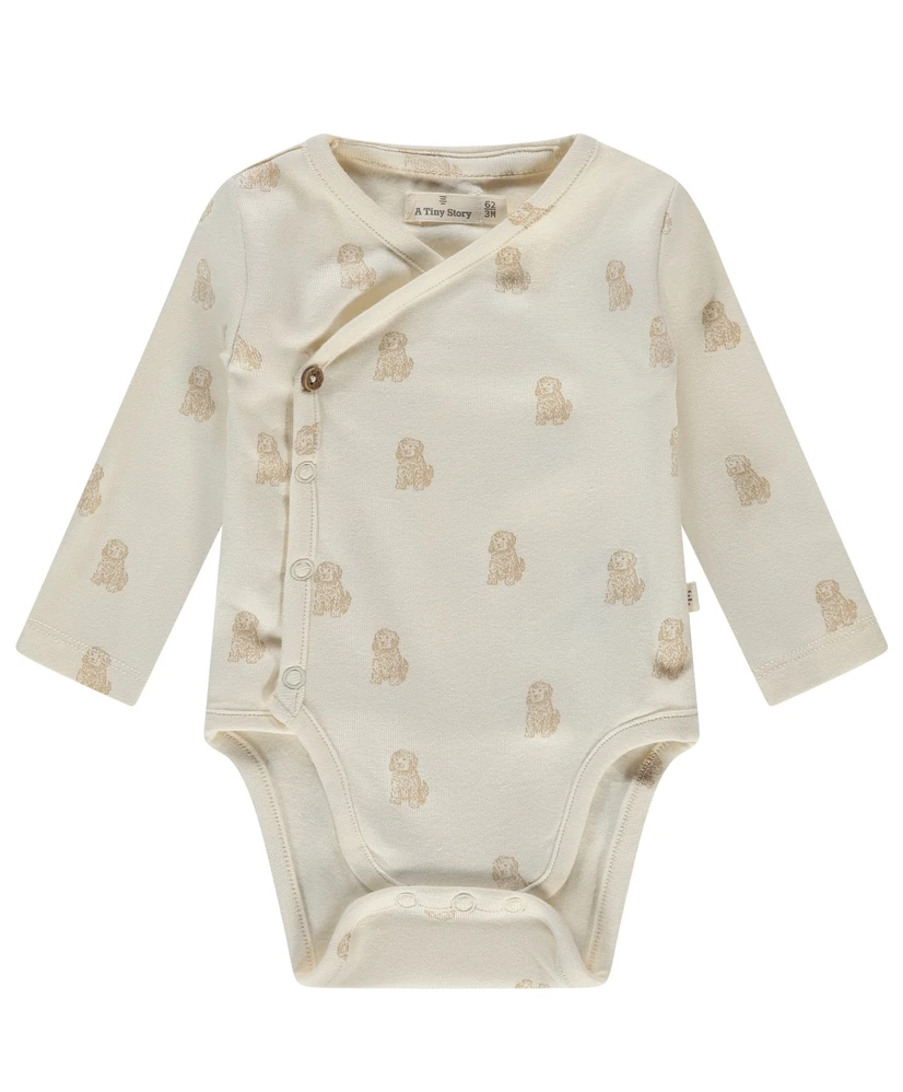 A Tiny Story Romper Overslag Hondjes