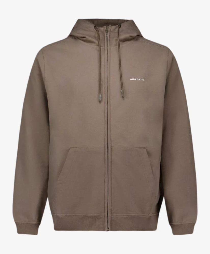 Airforce Sweatvest Capuchon Zip Basic