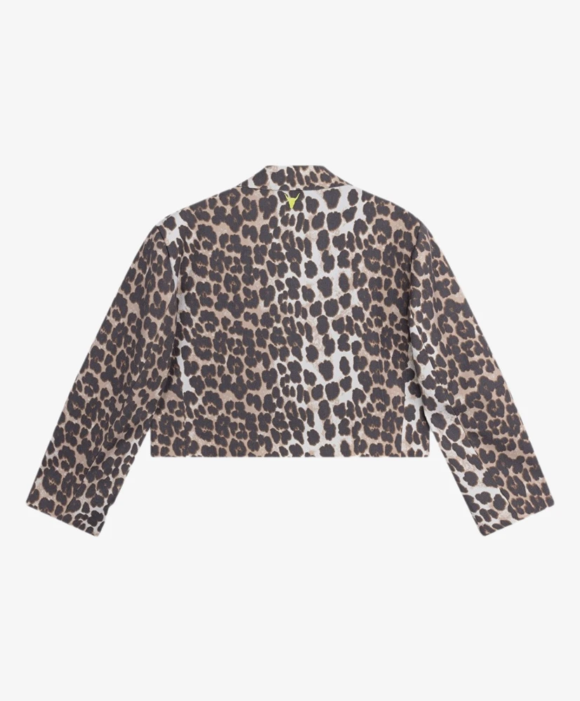 ALIX The Label Blazer Cropped Animal