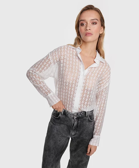 ALIX The Label Blouse Bull Burn Out