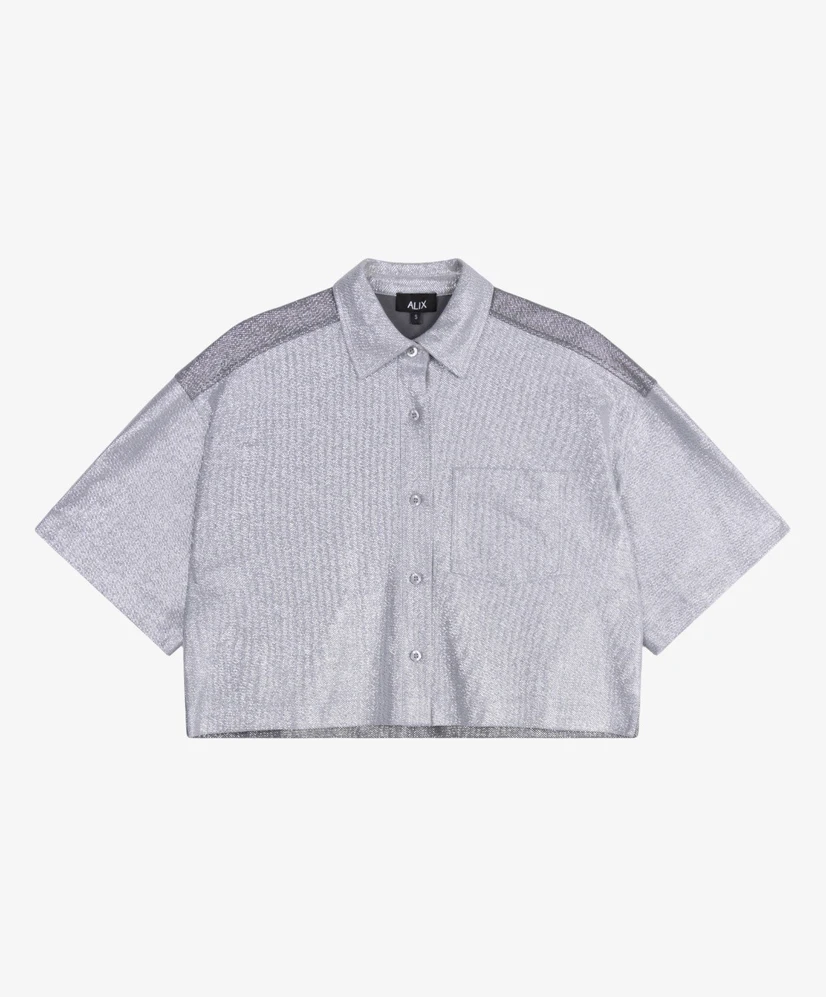 ALIX The Label Blouse Foil Cropped