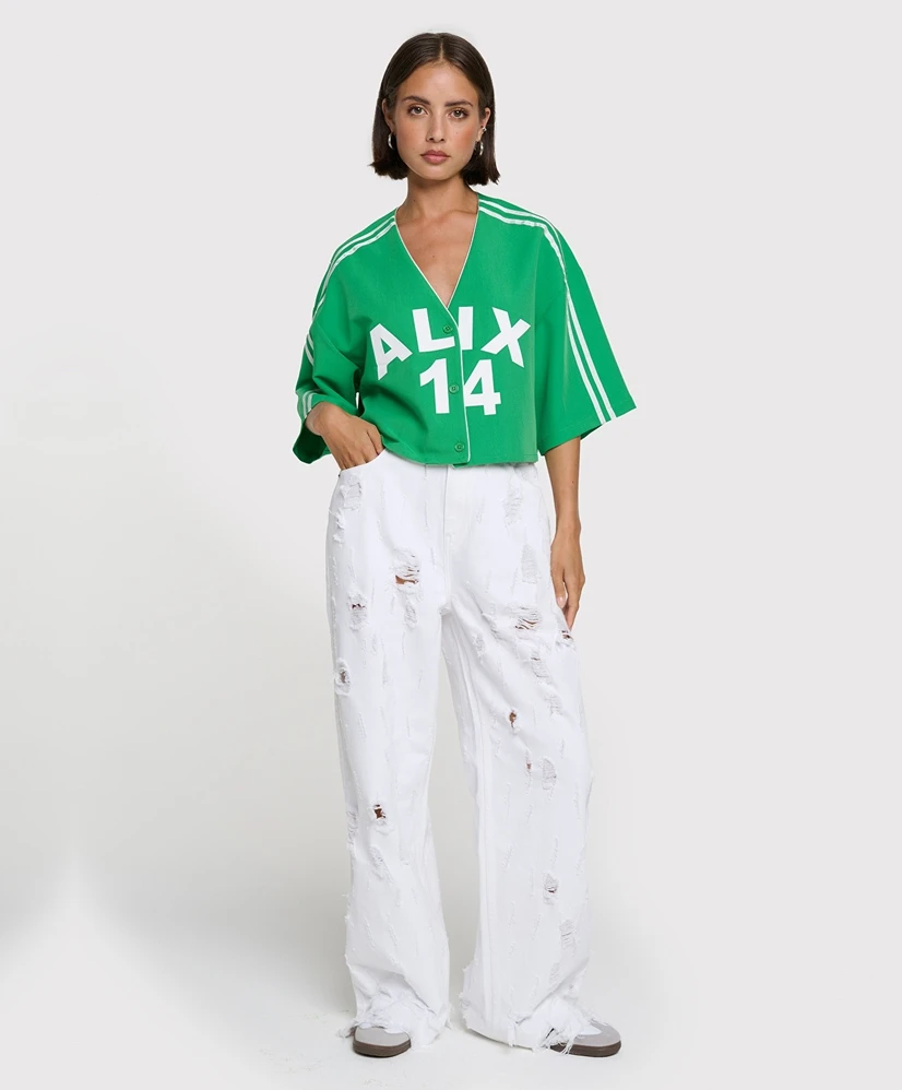 ALIX The Label Cropped Top Baseball