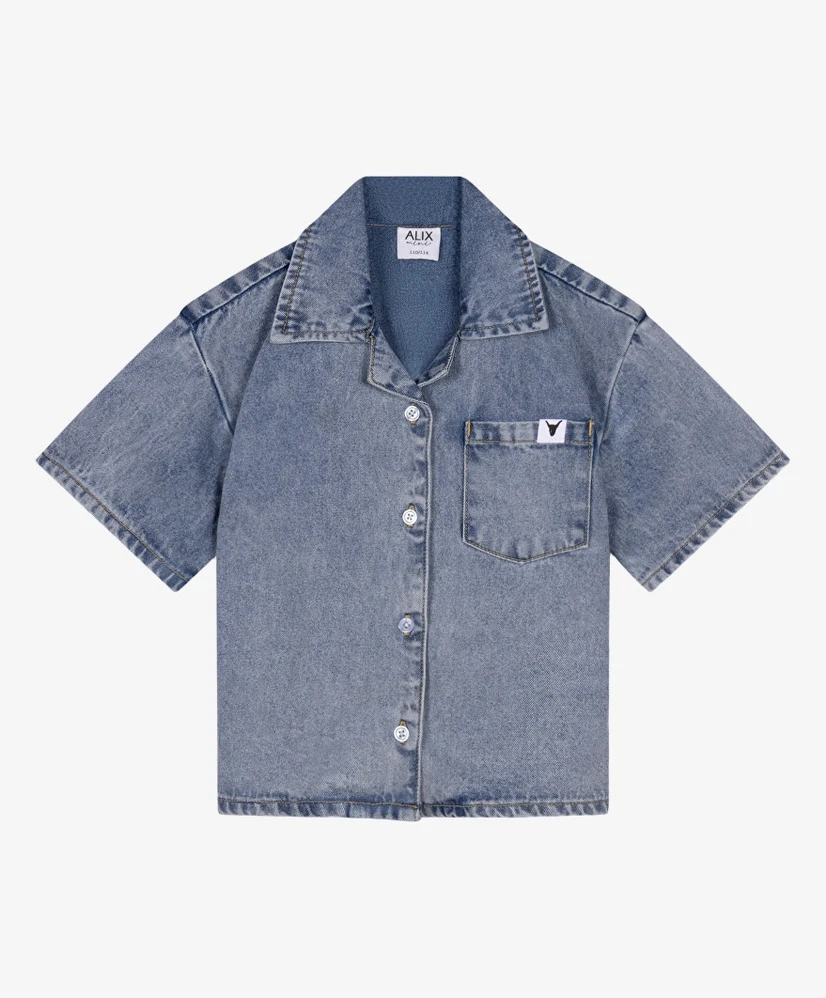 ALIX The Label Mini Blouse Denim