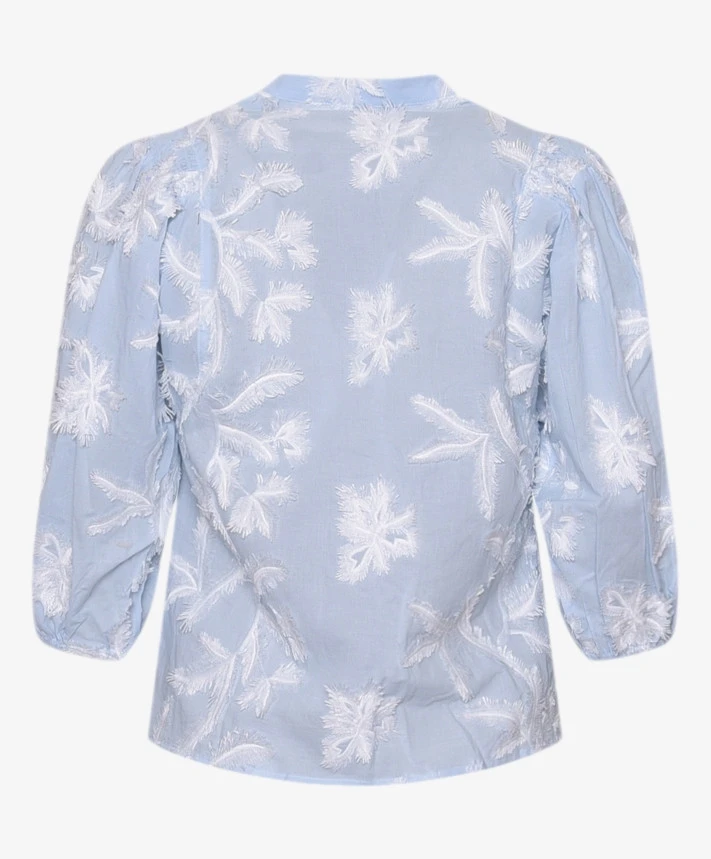 Amele Blouse Job Leaves Embroidery