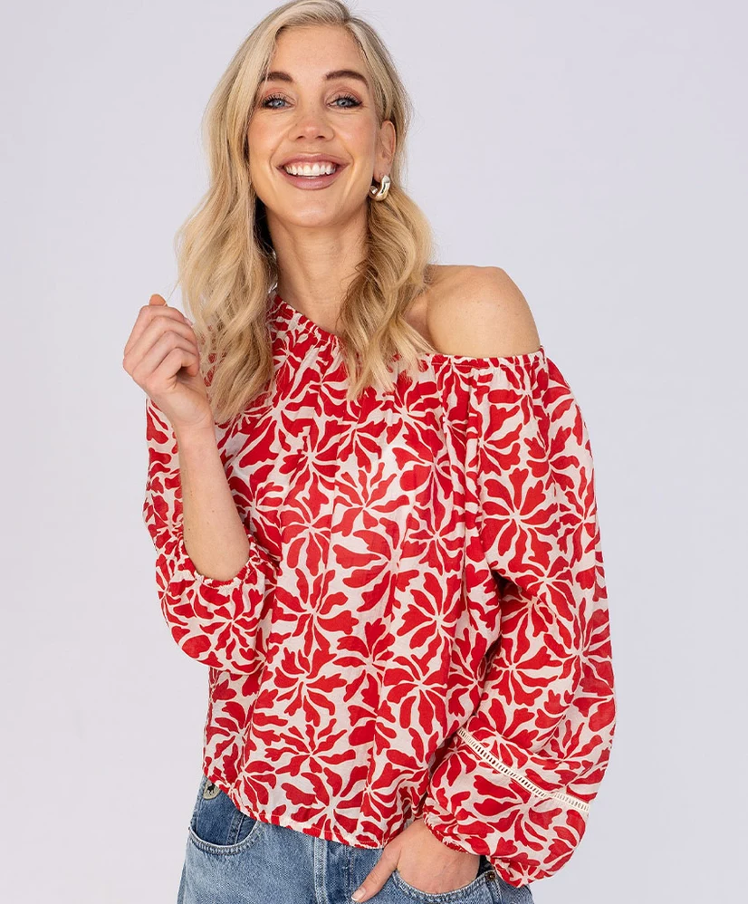 Anna Blouse Bloemenprint