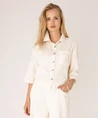 Anna Blue Blouse Cropped