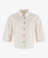 Anna Blue Blouse Cropped