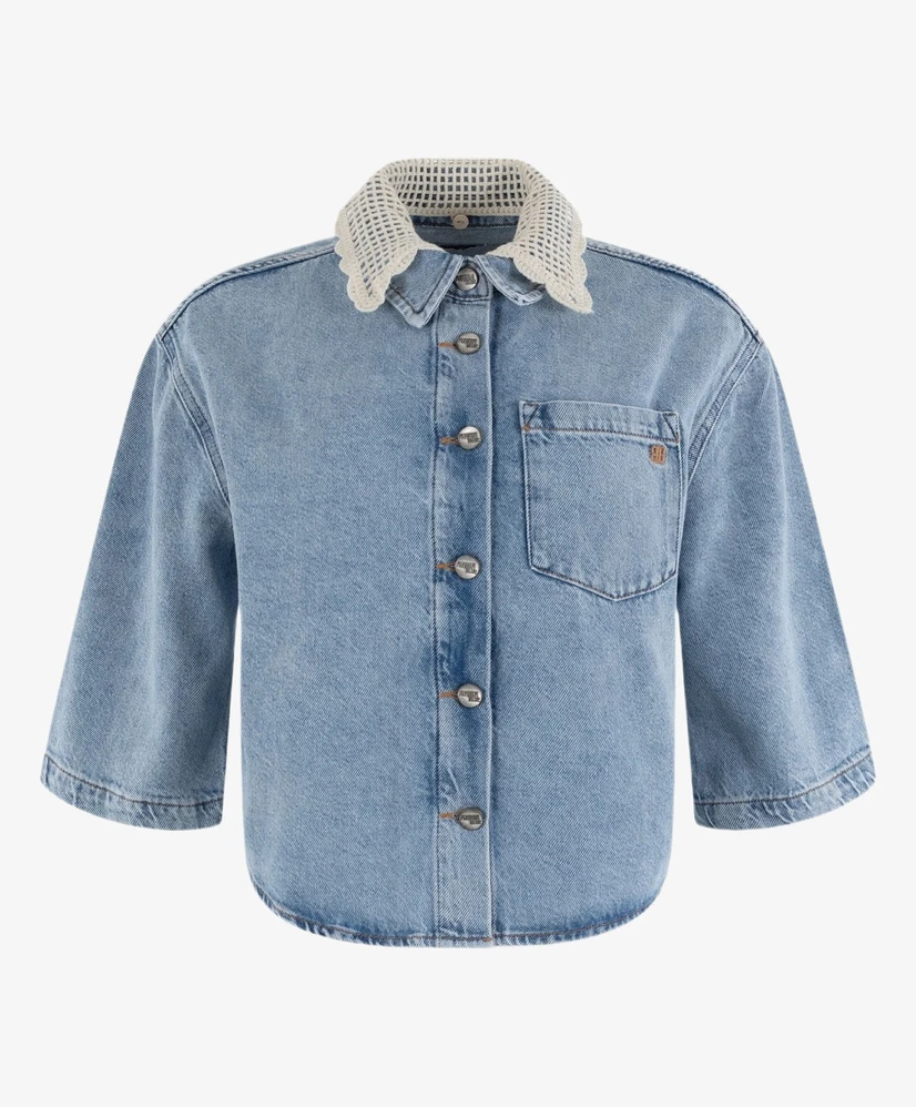 Anna Blue Blouse Shorty