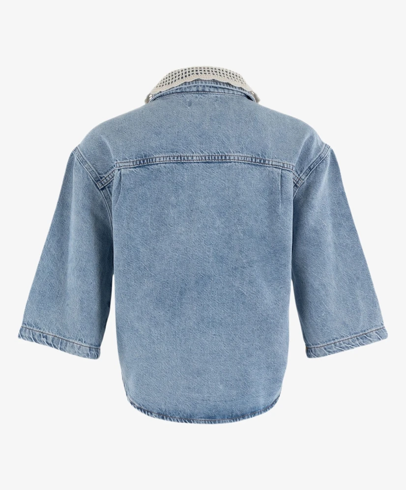 Anna Blue Blouse Shorty