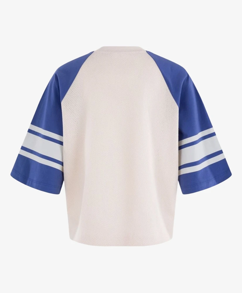 Anna Blue T-shirt Boxy Mesh