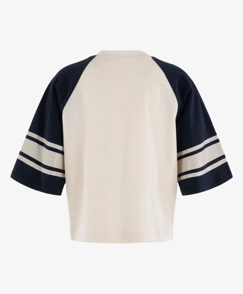 Anna Blue T-shirt Boxy Mesh