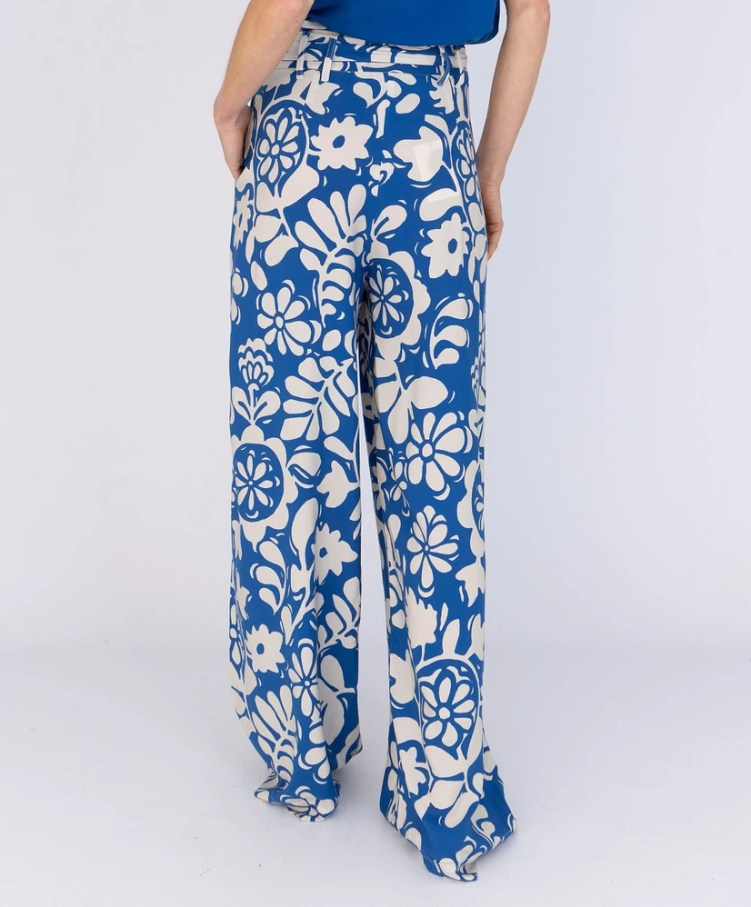 Anna Pantalon Wide Leg Bloemen
