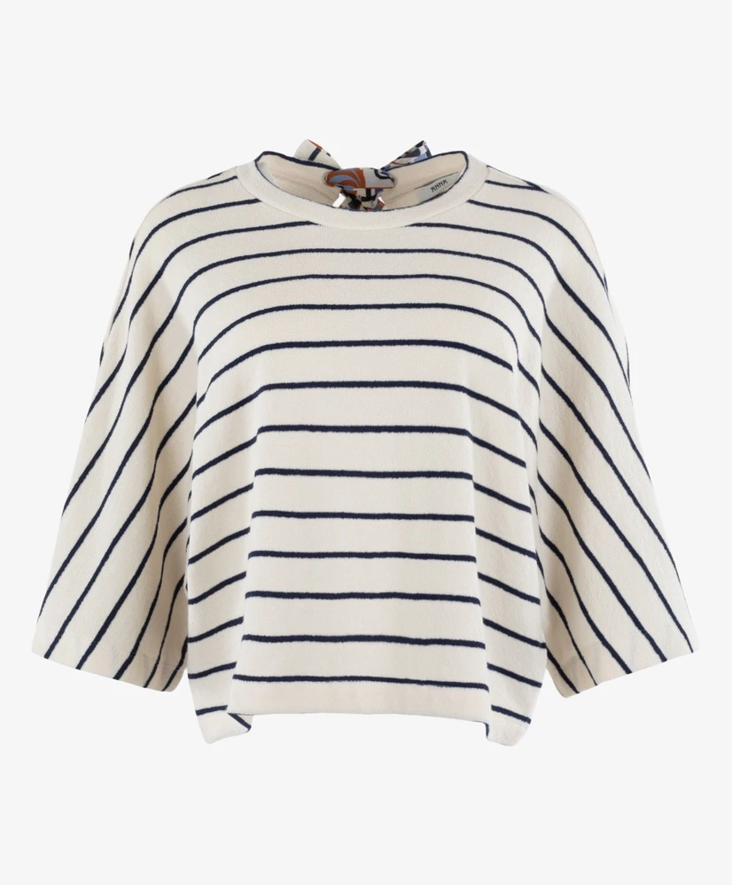 Anna T-shirt Striped Bow