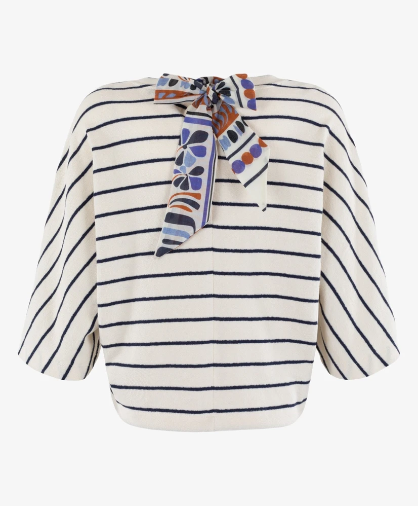 Anna T-shirt Striped Bow