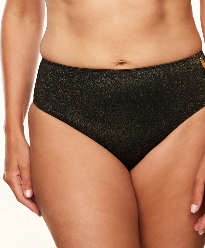 Annadiva High Waist Bikinibroekje Sparkling Black