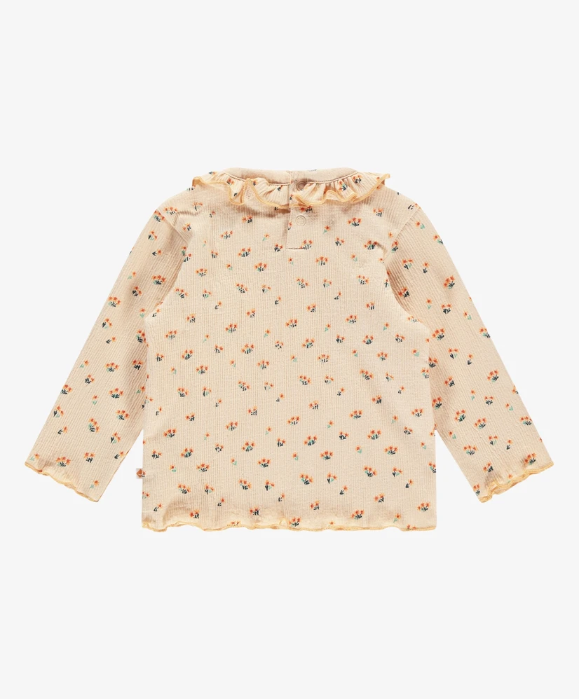 Babyface T-shirt Bloemetjes Kraag