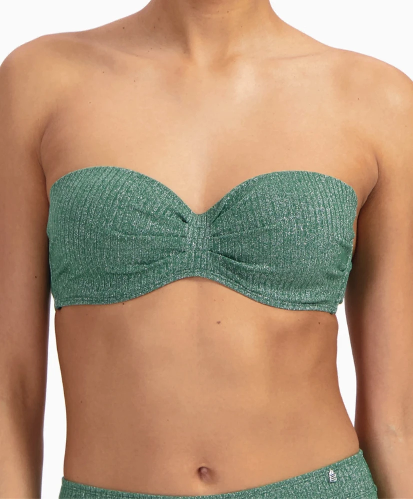 Beachlife Bikinitop Green Glitter