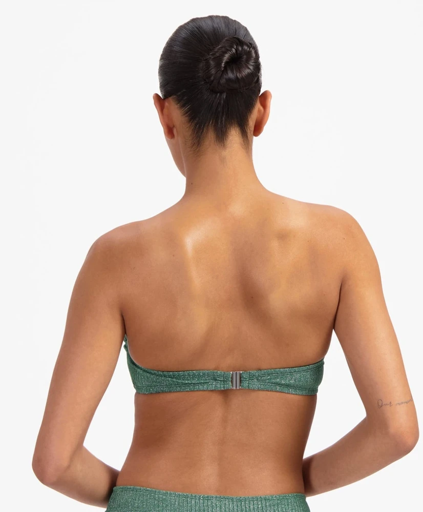 Beachlife Bikinitop Green Glitter