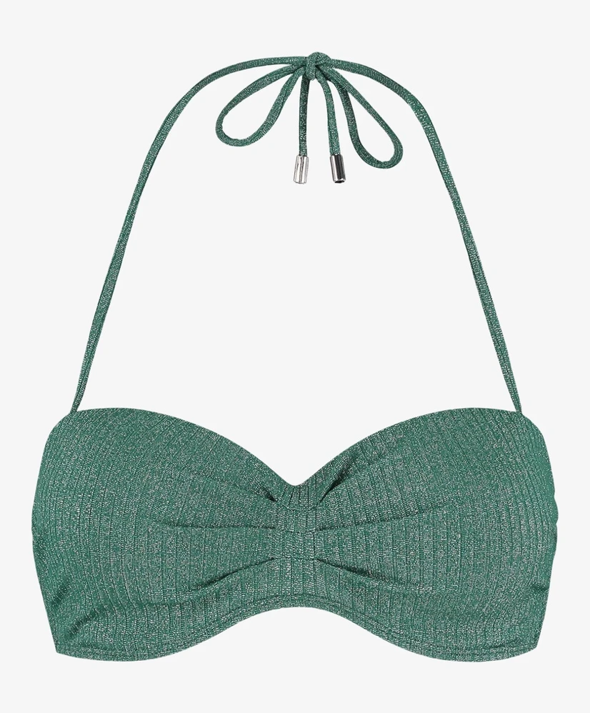Beachlife Bikinitop Green Glitter