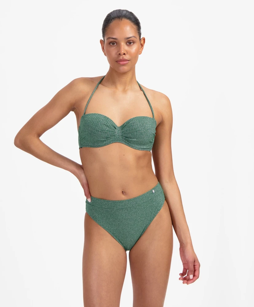 Beachlife Bikinitop Green Glitter