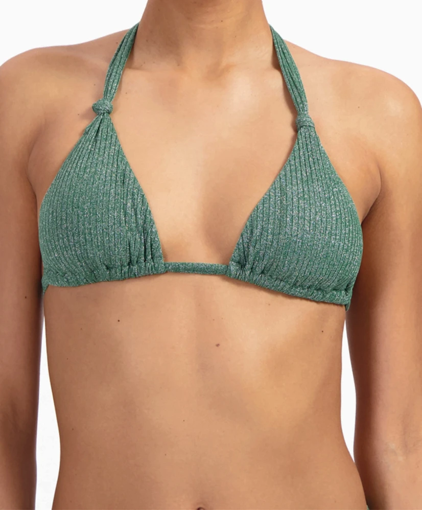 Beachlife Bikinitop Green Glitter