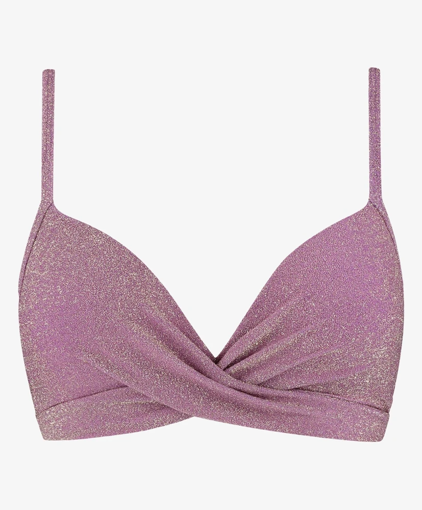 Beachlife Bikinitop Mauve Glitter