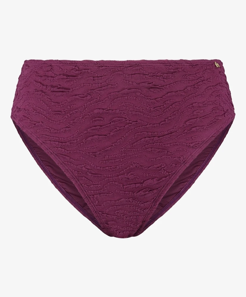 Beachlife High Waist Bikinibroekje Bright Plum