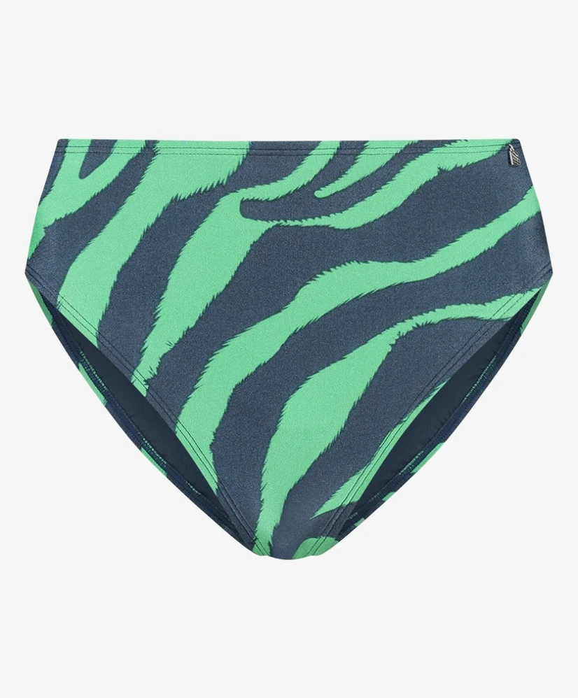 Beachlife High Waist Bikinibroekje Green Tiger