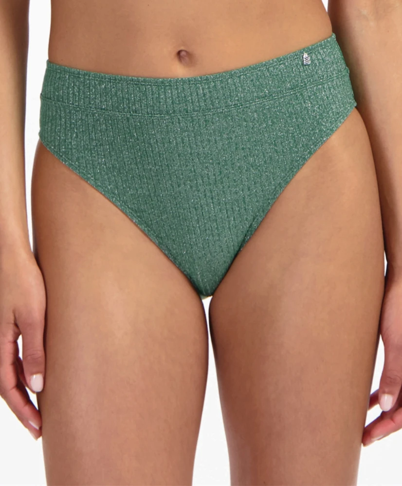 Beachlife High Waist Green Glitter