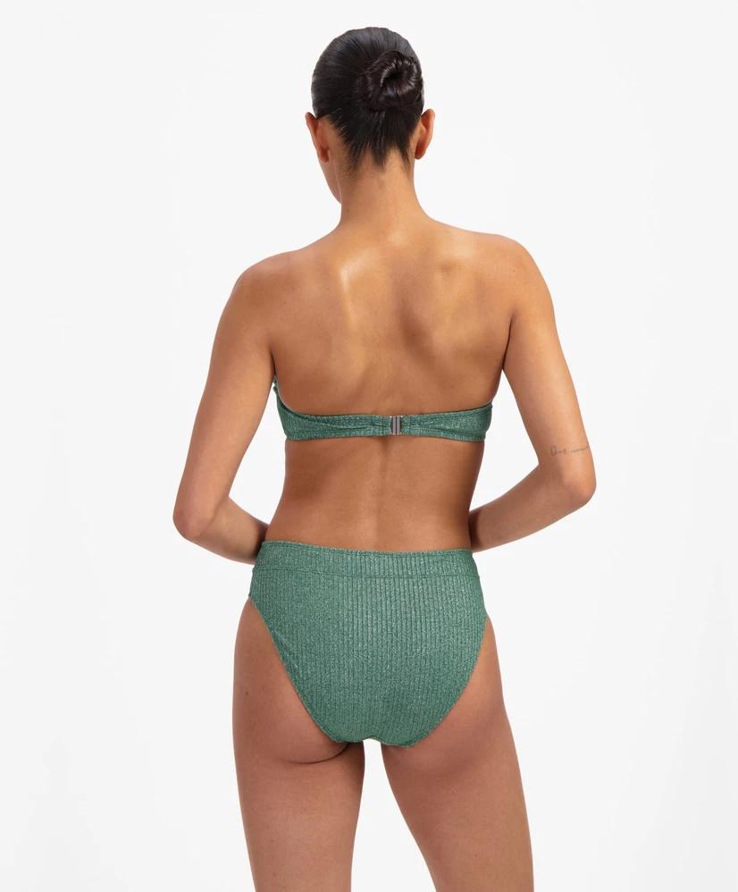 Beachlife High Waist Green Glitter