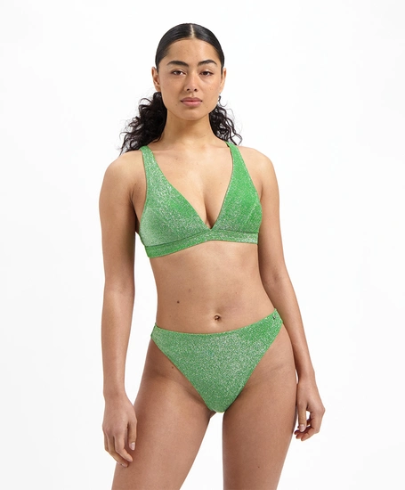 Beachlife Limited Bikini Top Lime Glitter