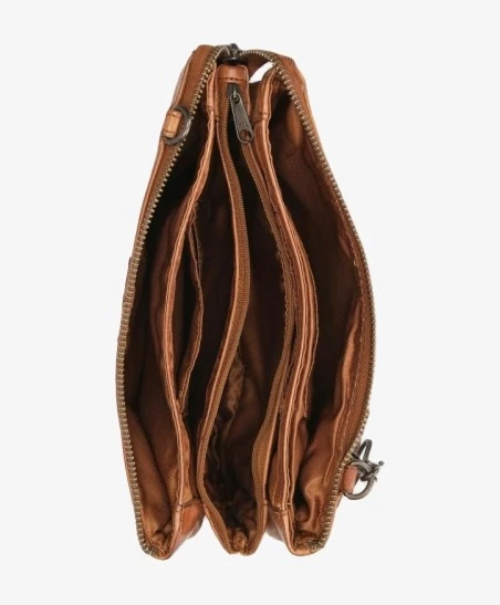 Bear Design Crossbodytas Uma Cognac