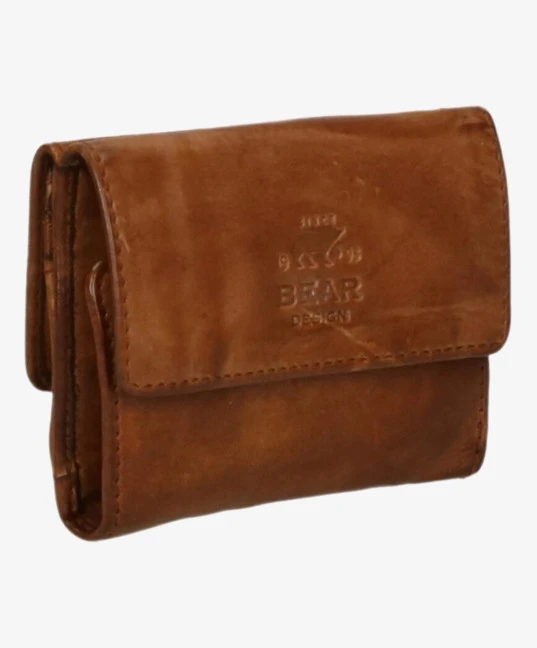 Bear Design Portemonnee Betti Cow Lavato Cognac