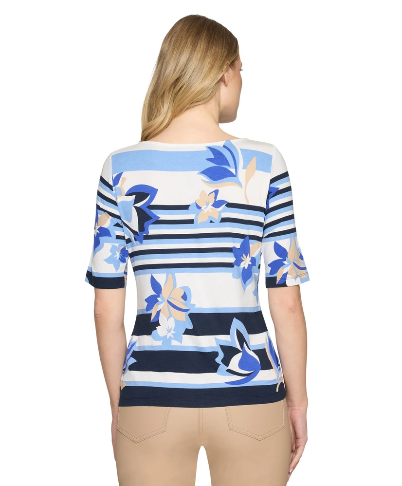 Betty Barclay T-shirt Striped Flower