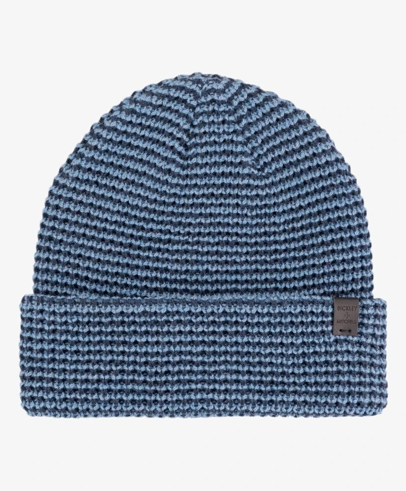 Bickley & Mitchell Amsterdam Beanie Striped Waffle