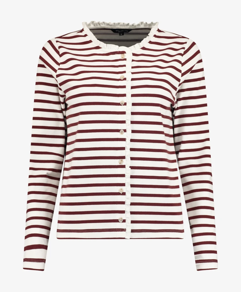 Bloomings Vest Ruffle Striped