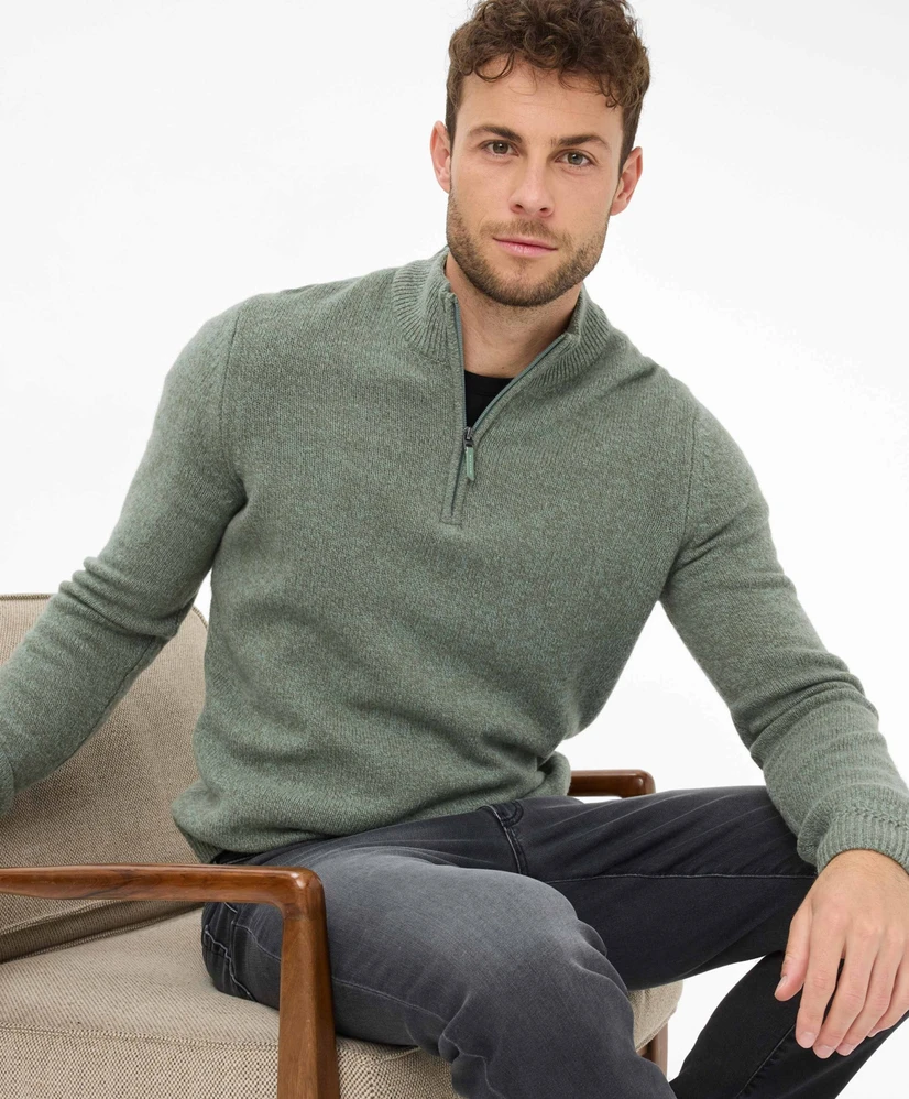 BRAX Half Zip Trui Steffen