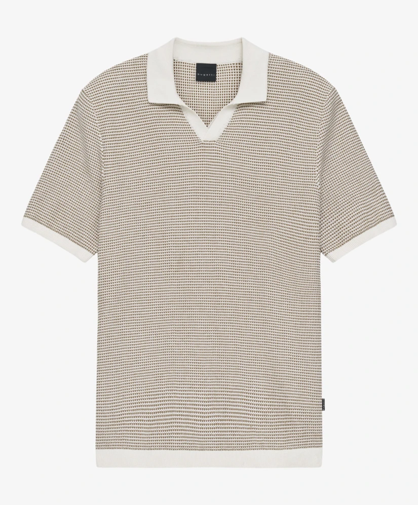 Bugatti Polo Knitted Open Neck
