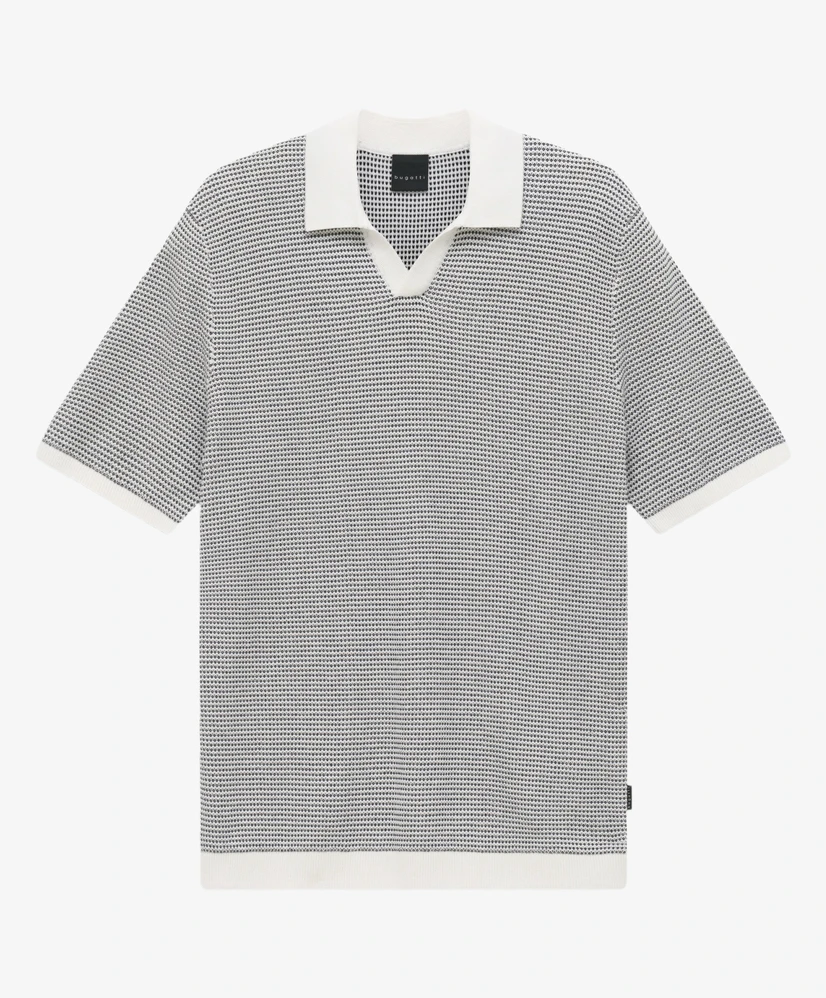 Bugatti Polo Knitted Open Neck