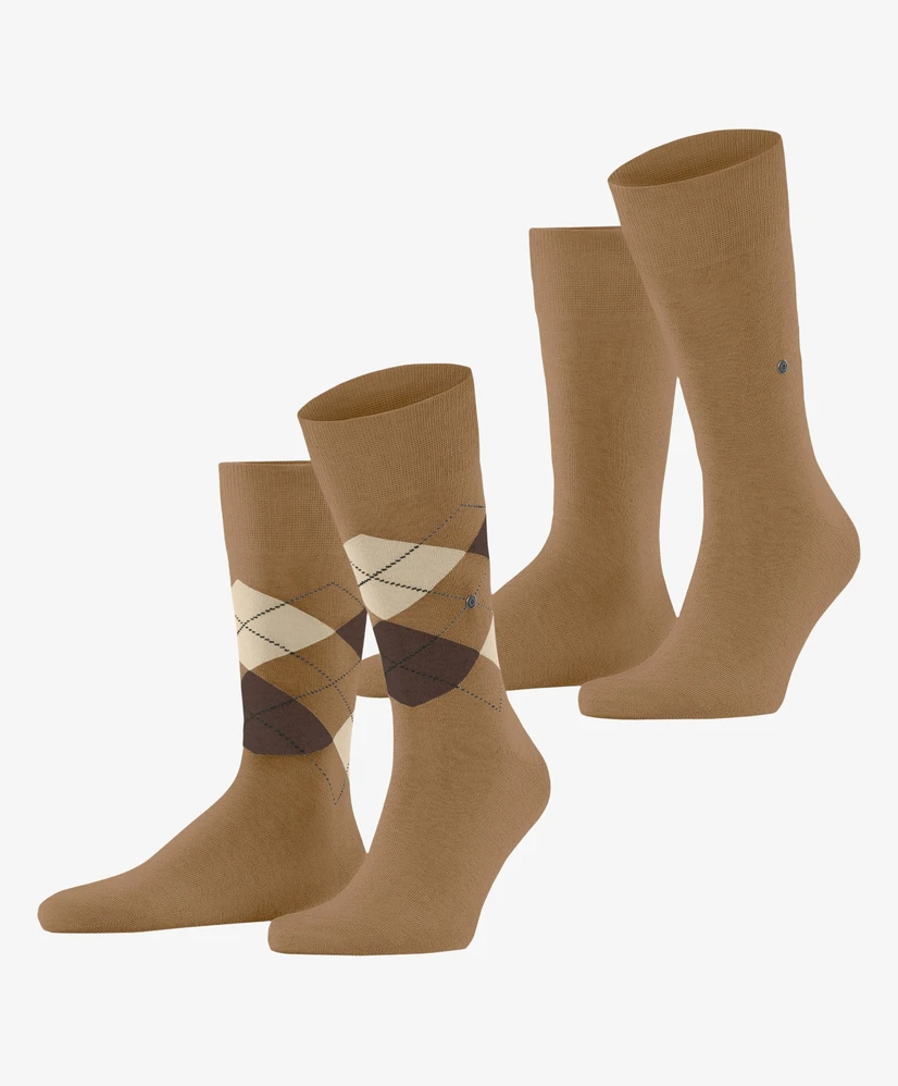 Burlington Sokken Everyday Argyle Mix 2-Pack