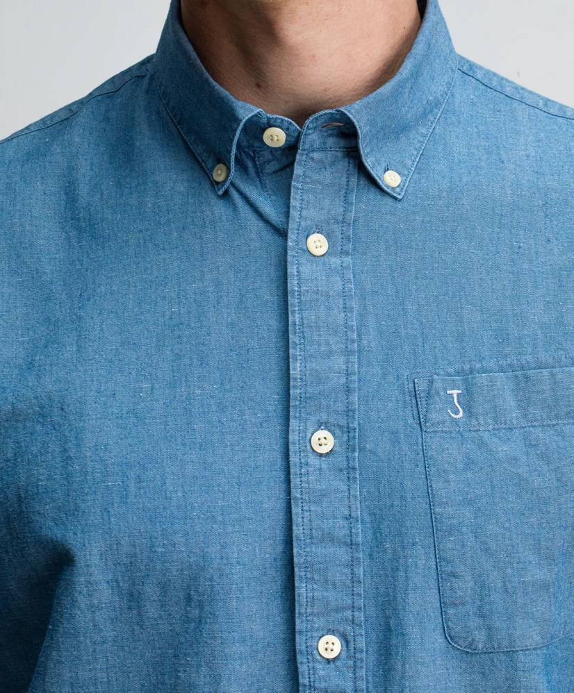 Butcher of Blue overhemd Aiden Chambray