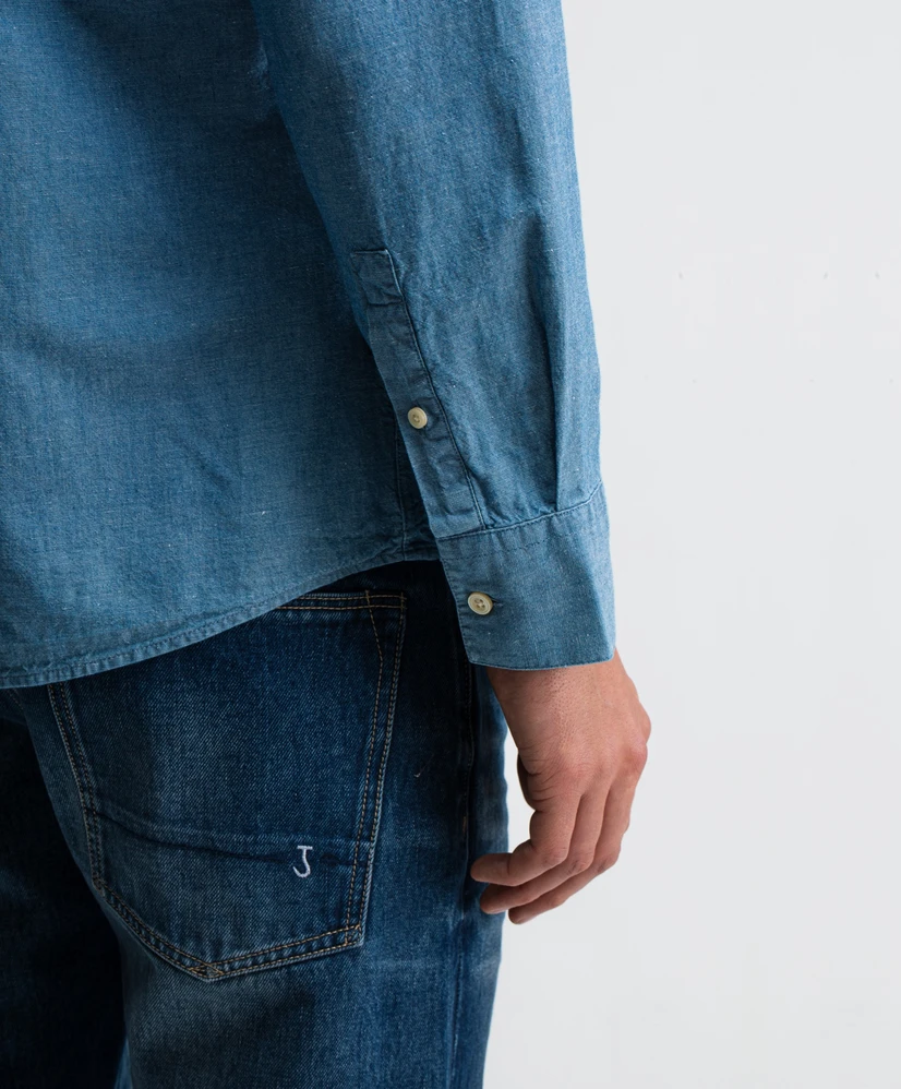 Butcher of Blue overhemd Aiden Chambray