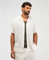 Butcher of Blue Overhemd Alex Resort Embroidery
