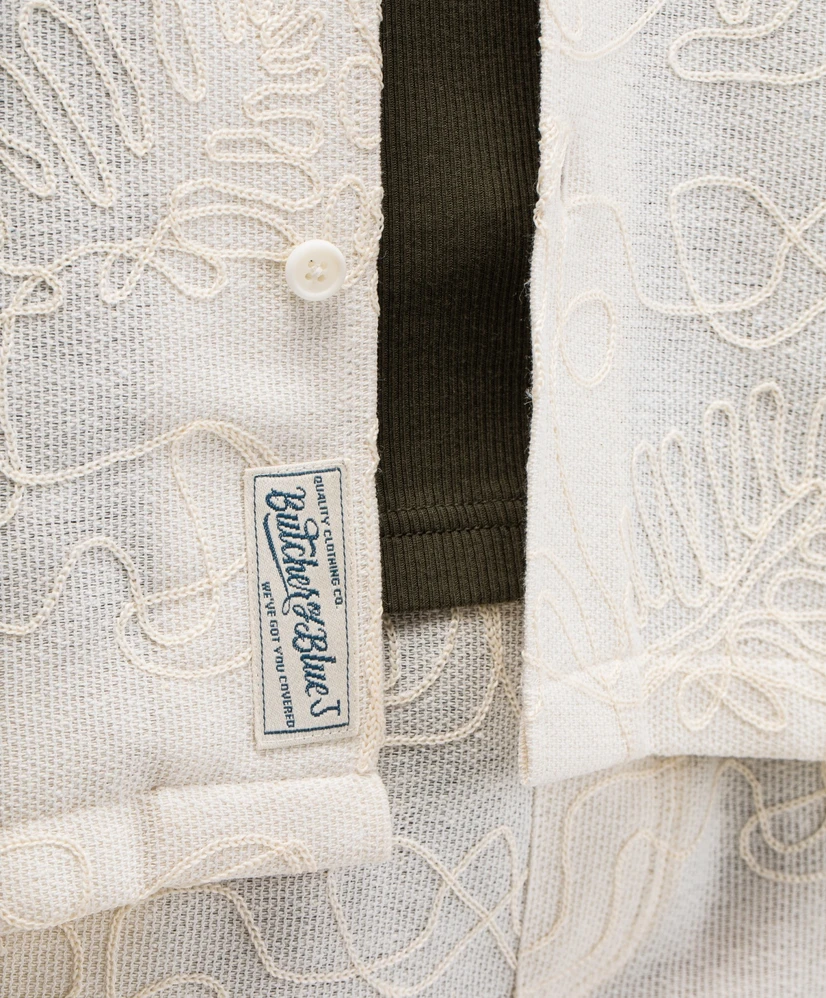 Butcher of Blue Overhemd Alex Resort Embroidery