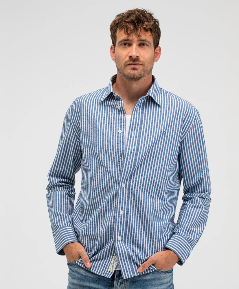 Butcher of Blue Overhemd Neale Stripe