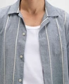 Butcher of Blue Overhemd Quinn Linen Stripe