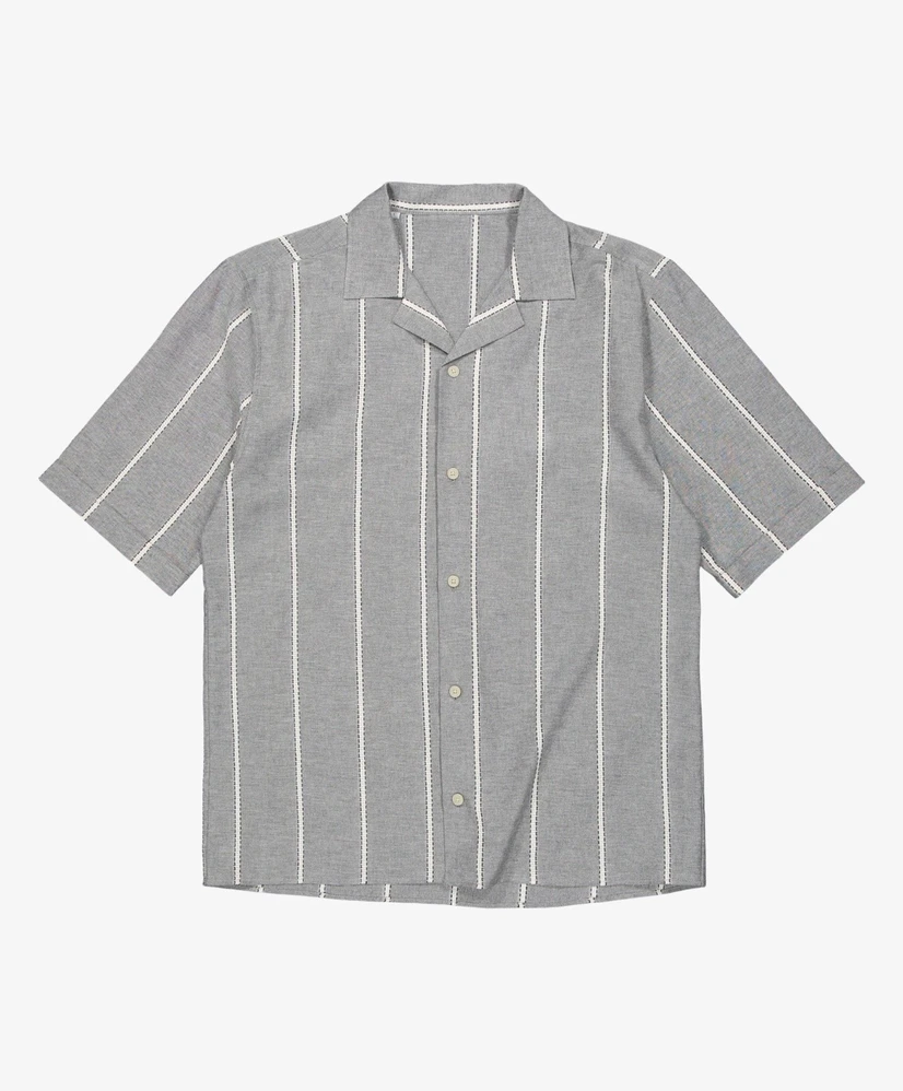 Butcher of Blue Overhemd Quinn Linen Stripe
