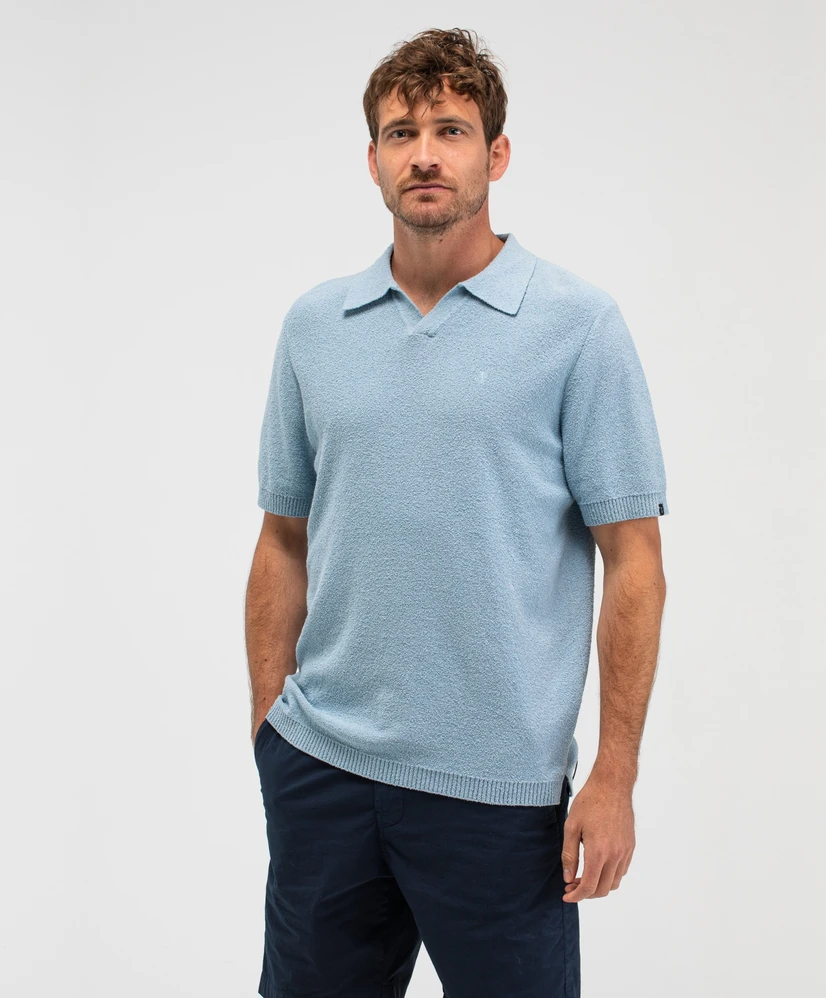 Butcher of Blue Polo Boucle Knit