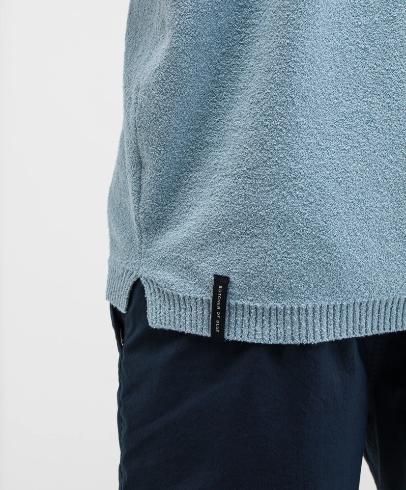 Butcher of Blue Polo Boucle Knit