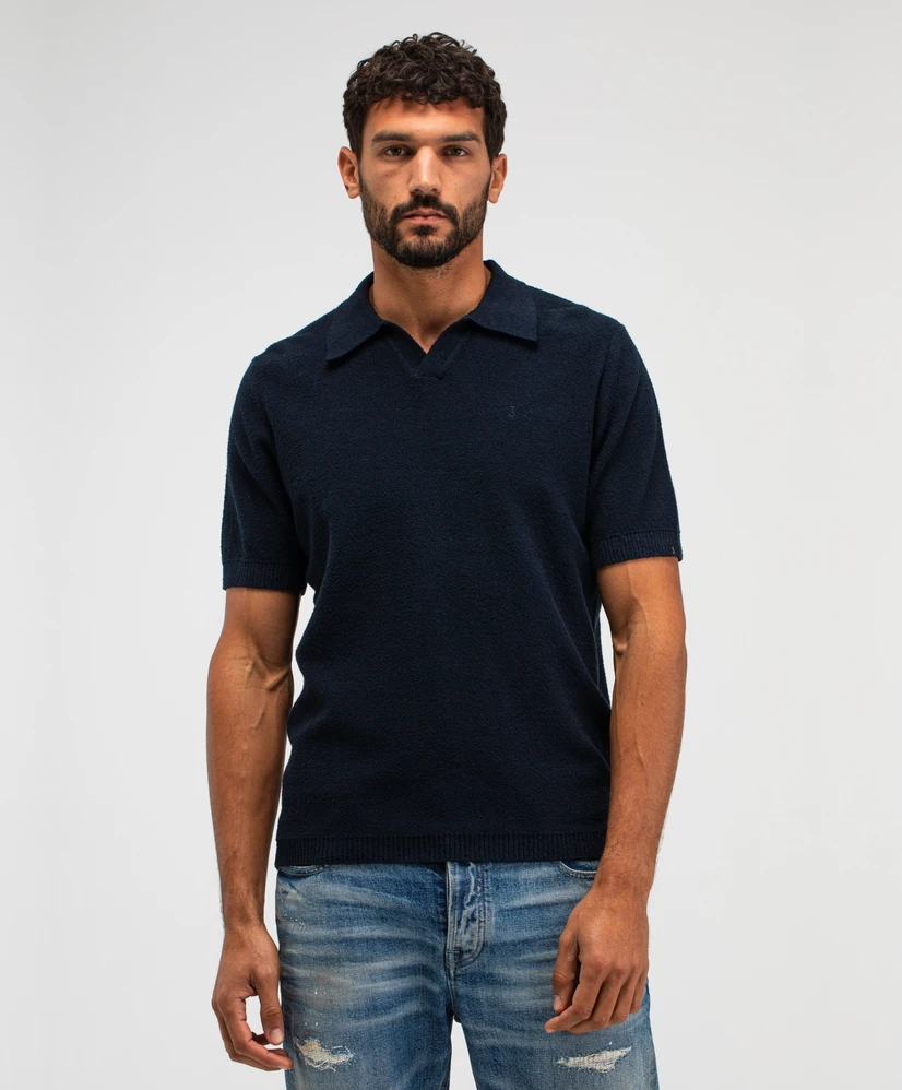 Butcher of Blue Polo Boucle Knit